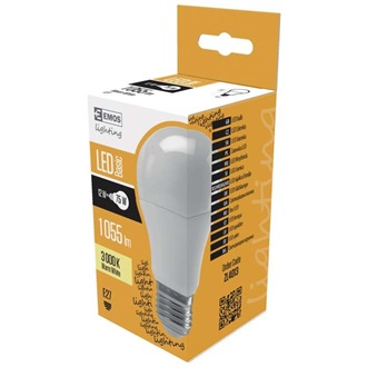 Emos ZL4013 Classic 1055lm meleg-fehér E27 A60 gömb LED fényforrás