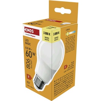 Emos ZL5F42 E27/9,4 W (60 W) /806 lm /meleg fehér LED izzó