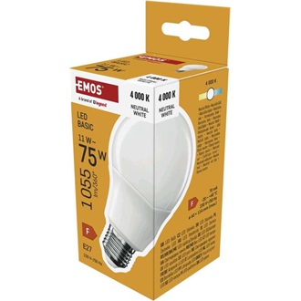 Emos ZL5F53 Basic A60 12,4W 1055lm E27 természetes fehér LED izzó