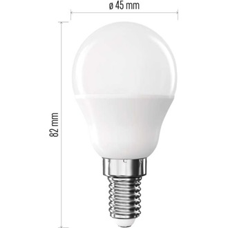 Emos ZQ1E43 E14/6,5 W (60 W)/806 lm/természetes fehér classic mini globe LED izzó