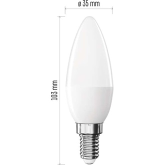 Emos ZQ3220 CLASSIC 6W E14 470 lumen meleg fehér LED gyertya izzó