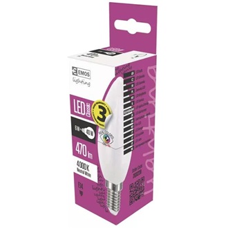 Emos ZQ3228 CLASSIC CANDLE 40W 470lm E14 gyertya LED fényforrás