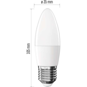 Emos ZQ4D11 350lm meleg-fehér E27 gyertya LED fényforrás