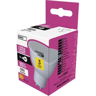 Emos ZQ8255D GU10/7W (60W)/800 lm/természetes fehér/dimmelhető Classic MR16 LED izzó