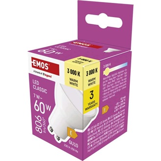 Emos ZQ8E42 classic MR16 7W 806 lm GU10 LED izzó