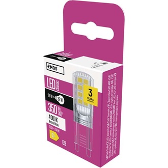 Emos ZQ9536 2,5W (32W)/350 lm/természetes fehér Classic JC /G9 LED izzó