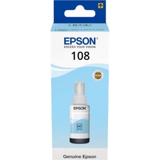 Epson 108 EcoTank Light Cyan tintapatron ciánkék
