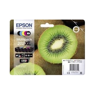 Epson C13T02G74010 Tintapatron Kiwi Multipack 202XL CMYK+photo black Claria Premium tintapatron 5-color