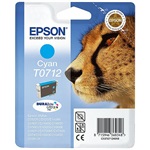 Epson C13T07124012 T0712 cyan DURABrite tintapatron Stylus D78/92/120/DX4000/4050/4400/4450 tintapatron ciánkék