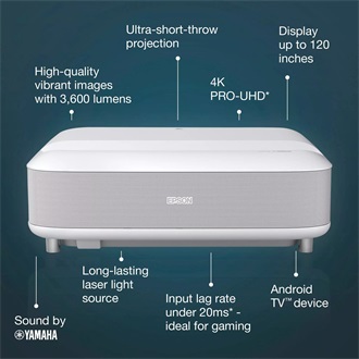 Epson EH-LS650W házimozi 3LCD gaming projektor (Android TV)
