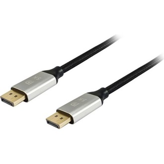 Equip Premium DisplayPort 1.4 -> DisplayPort 1.4 M/M video kábel 2m fekete