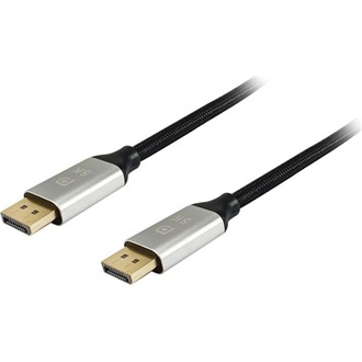 Equip Premium DisplayPort 1.4 -> DisplayPort 1.4 M/M video kábel 5m fekete