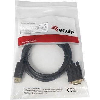 Equip DisplayPort -> VGA M/M video kábel 2m fekete
