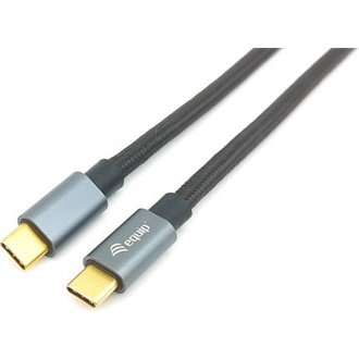 Equip USB-C 3.2 Gen2 -> USB-C 3.2 Gen2 M/M adatkábel 1m fekete PD 100W