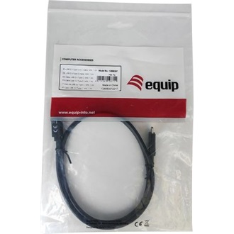 Equip USB-C -> USB-C M/M adatkábel 1m fekete PD 60W