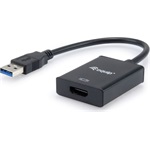 Equip USB-A 3.0 -> HDMI 1.3 M/F adapter 0.15m fekete