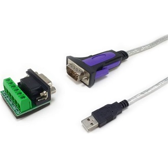 Equip 133387 USB-A 3.0 -> Serial RS-422/485 DB9 M/F adatkábel 1.5m átlátszó