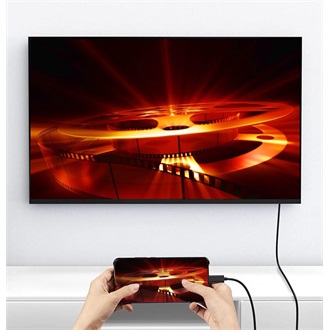 Equip USB-C / Thunderbolt -> HDMI 1.4 M/M video kábel 2m fekete