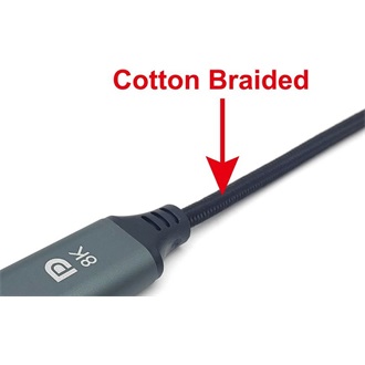 Equip Premium USB-C -> DisplayPort 1.4 M/M video kábel 1m fekete-szürke