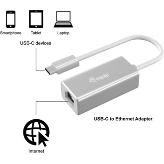 Equip 133454 1Gb/s USB-C RJ45 hálózati adapter