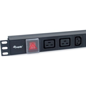Equip 333316 8db C13+C19 rack elosztó 1.8m fekete