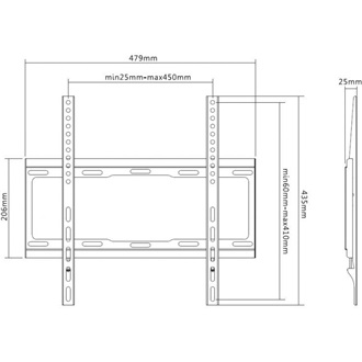 Equip 650310 32"-55" TV fali tartó fekete