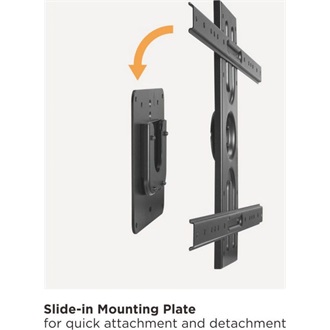 Equip 650331 Universal Rotating Wall Bracket 37"-80" monitor TV fali tartó fekete