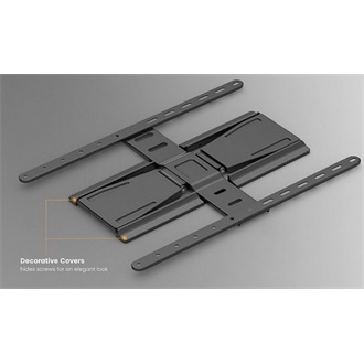 Equip 650344 Ultra-Slim Full Motion Wall Mount Bracket 43"-90" monitor TV fali tartó fekete