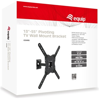 Equip 650406 23"-55" monitor TV fali tartó fekete