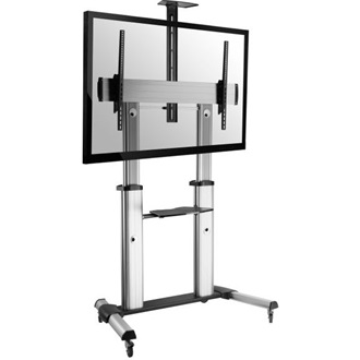 Equip 650605 60"-100" monitor TV gurulós tartó állvány fekete-ezüst