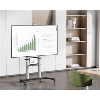 Equip 650631 Eco Ultra-large Display LFD Trolley 60"-100" TV gurulós tartó állvány szürke