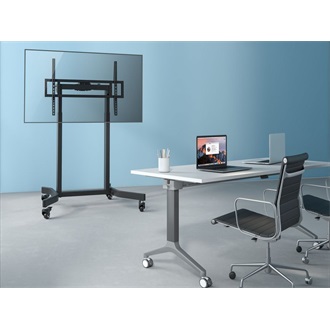 Equip 650632 Mobile Motorized LFD Trolley 55"-100" monitor TV gurulós tartó állvány fekete