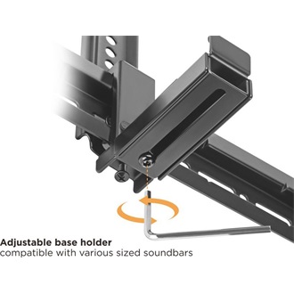 Equip 650895 Soundbar 86-155mm hangszóró fali tartó fekete