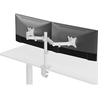 Equip Articulating Dual Monitor Desk Mount Bracket 13"-27" monitor tartó asztalra fehér