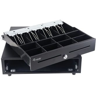 Equip Cash Register Drawer for Point of Sale (POS) System bővítőegység POS pénztárfiók fekete