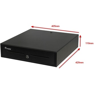 Equip Cash Register Drawer for Point of Sale (POS) System bővítőegység POS pénztárfiók fekete