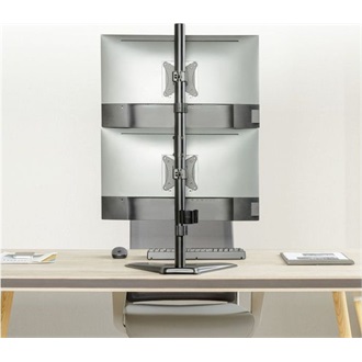 Equip Dual Vertical Monitor Tabletop Stand 17"-32" monitor tartó asztalra fekete