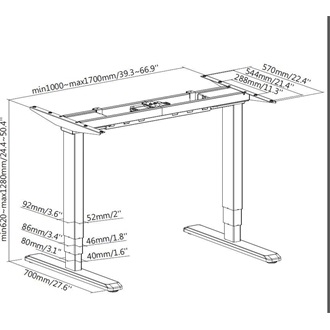 Equip ERGO Electric Sit-Stand Desk Frame Dual Motor asztalkeret szürke