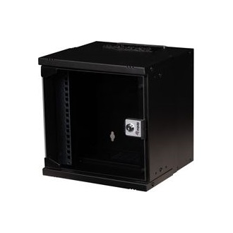 Equip EWM-06-3030-B táp nélküli 6U 10" fali rack szekrény fekete "üveg nélkül"