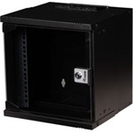 Equip Fali Rackszekrény - EWM-06-3030-B (10", 6U, 300x300mm, lapra szerelt, fekete)