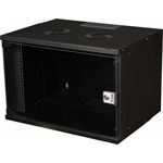 Equip Fali Rackszekrény - EWM-07-5440-B (19", 7U, 540x400mm, lapra szerelt, fekete)