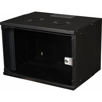 Equip Fali Rackszekrény - EWM-07-5440-B (19", 7U, 540x400mm, lapra szerelt, fekete)