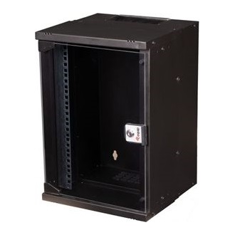 Equip Fali Rackszekrény - EWM-09-3030-B (10", 9U, 300x300mm, lapra szerelt, fekete)