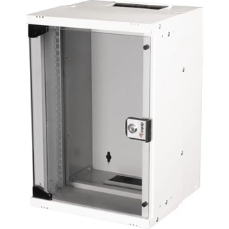 Equip Fali Rackszekrény - EWM-09-3030-B (10", 9U, 300x300mm, lapra szerelt, szürke)
