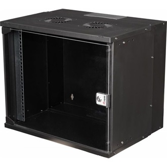 Equip Fali Rackszekrény - EWM-12-5440-B (19", 12U, 540x400mm, lapra szerelt, fekete)