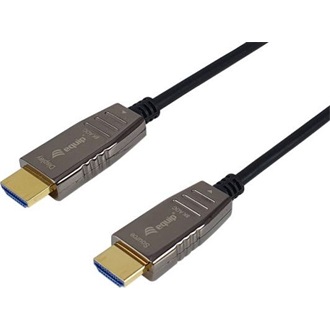 Equip HDMI 2.1 -> HDMI 2.1 M/M aktív video kábel 50m fekete-színes optikai