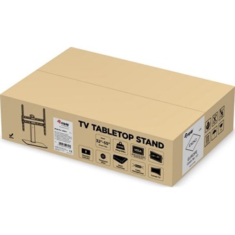 Equip Monitor Asztali állvány - 650611 (32"-55", 1 kijelző, forgatható, állítható magasság, Max.:40kg, fekete)