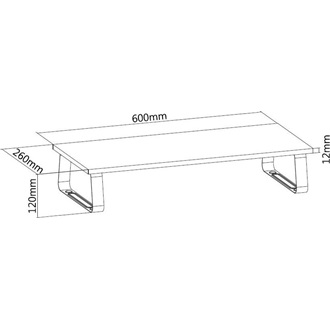 Equip Monitor Asztali állvány - 650880 (csúszásmentes, Max.: 20kg, acél, fekete)