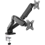 Equip Monitor Asztali konzol - 650121 (13"-27",2 monitor,dönthető, forgatható, állítható magasság, Max.: 6,5kg, fekete)