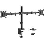 Equip Monitor Asztali konzol - 650157 (13"-27", 2 monitor, dönthető, forgatható, állítható magasság, Max.:2x9kg, fekete)